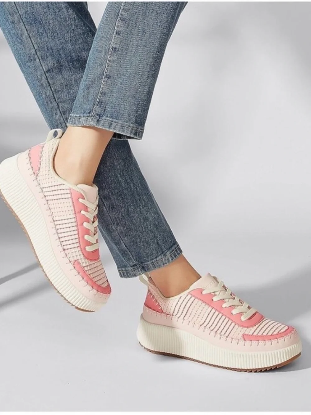 LUCKY STEP Air Cooled Pink Sneakers size 7 - Picture 4 of 13